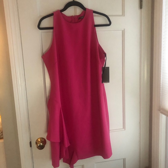 NWT julia jordan Asymmetrical Ruffle A-Line Dress - Picture 5 of 5